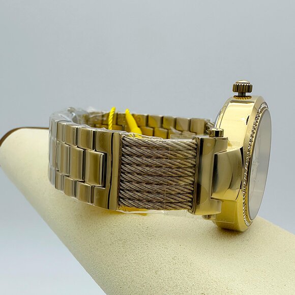 Invicta Angel Chronograph Watch Luxury Stainless Steel with Diamond Bezel Gold- - Picture 7 of 8